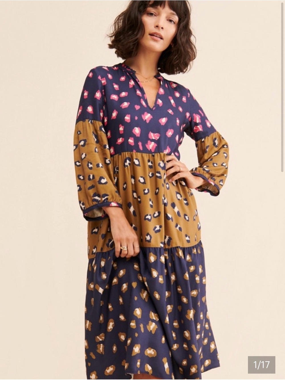 Anthropologie- Tammy Midi Dress Vilagallo size 0